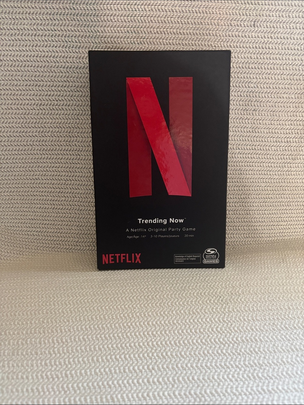 Netflix Black Box with Bold Red 'N' Logo
